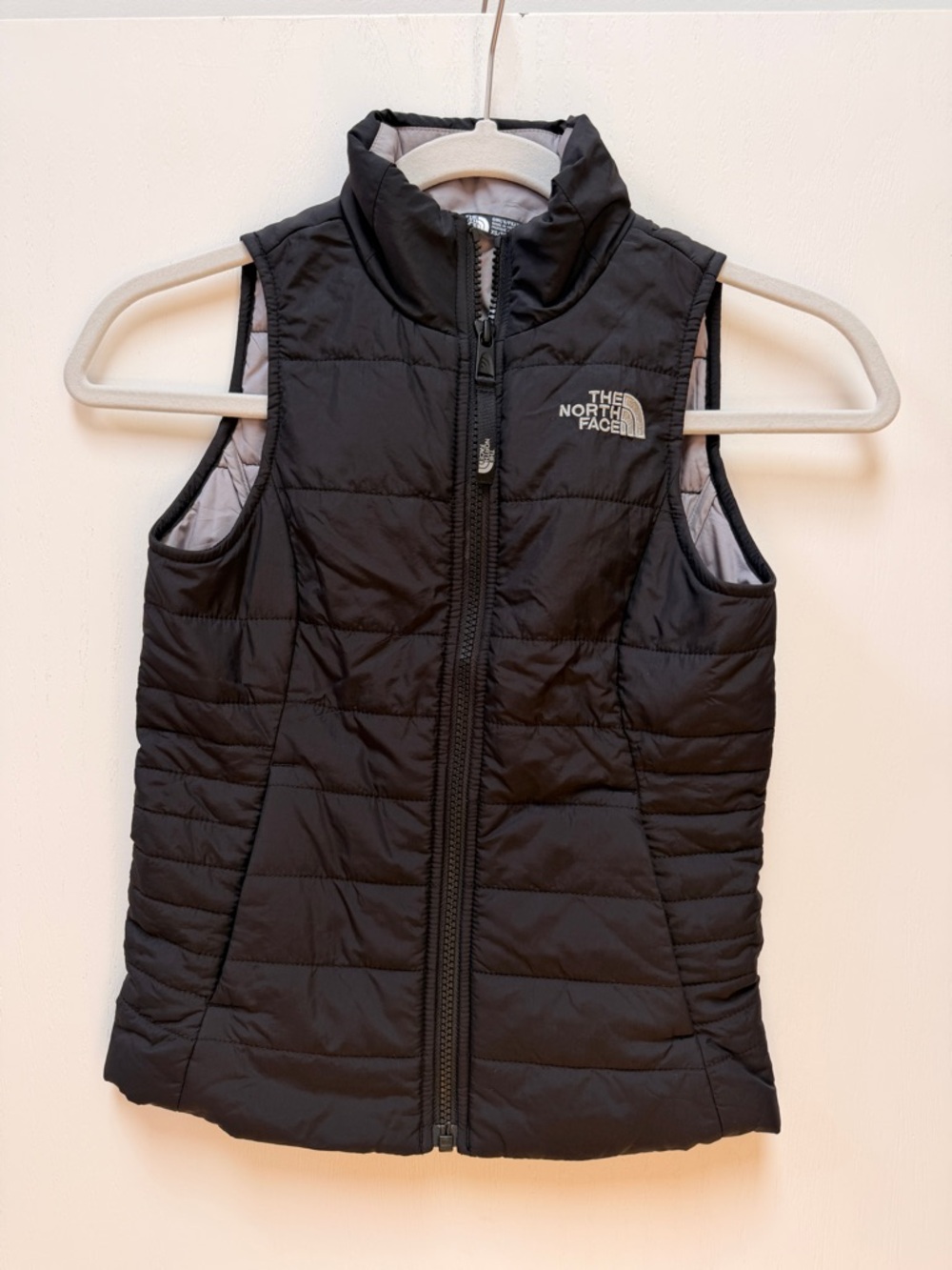 The North Face Kids Black Quilted Puffer Jacket Vest
